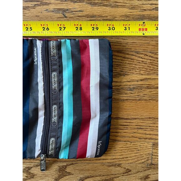 LeSportsac Multicolor Stripe Crossbody Women's Small HandBag Purse Wallet - Picture 11 of 11